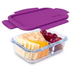 Bentgo 14.2oz Glass Snack Container With Plastic Lid -Bentgo GUEST ec49ec3d a91a 4da8 a2f6 79ac209c422c
