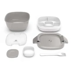 Bentgo 57 Oz Gray Salad Container Set 1 Pk 10 Bentgo 57 Oz Gray Salad Container Set 1 Pk -Bentgo a24d760d 6247 47fe ae27 5eed43fb0a90