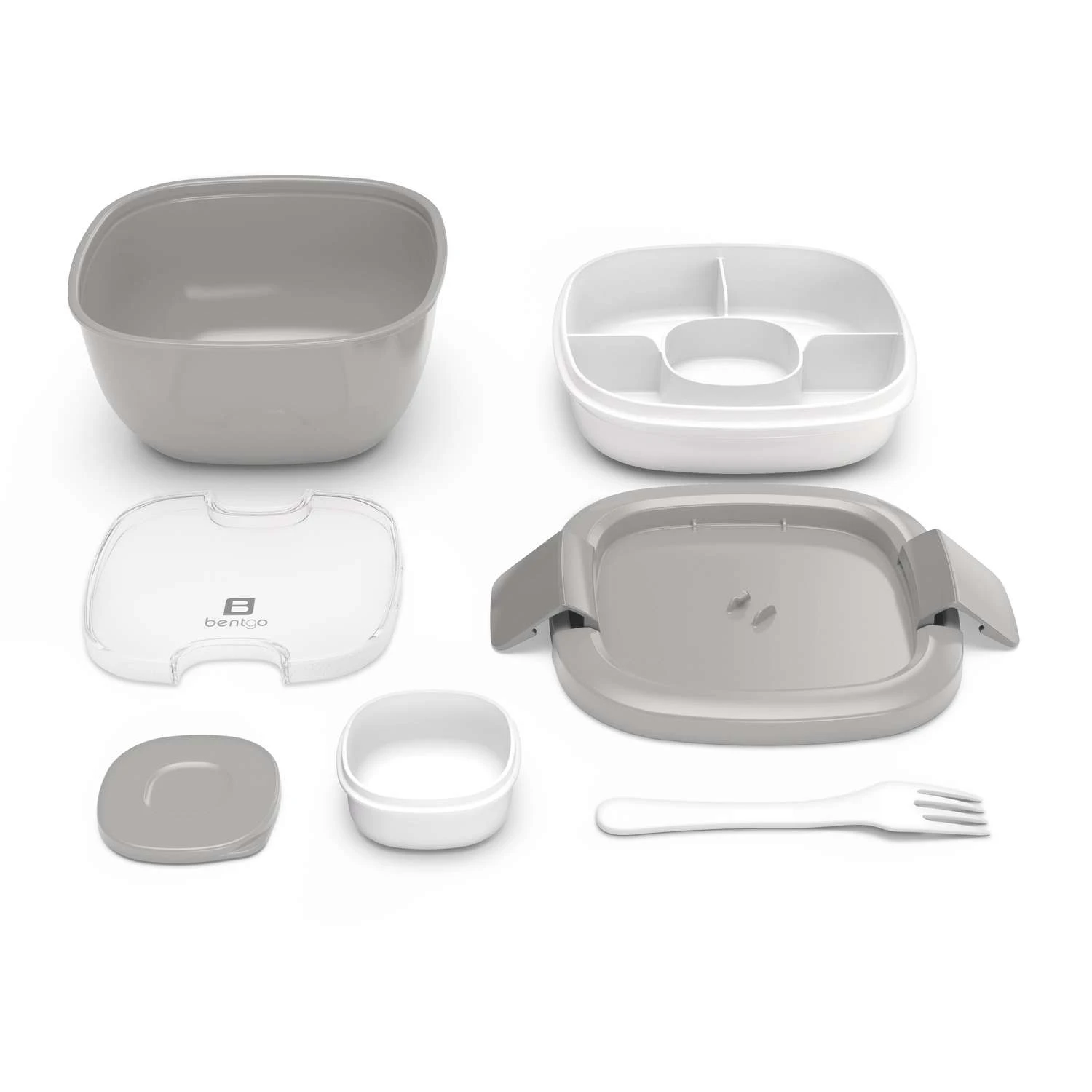Bentgo 57 Oz Gray Salad Container Set 1 Pk 5 Bentgo 57 Oz Gray Salad Container Set 1 Pk - Image 3
