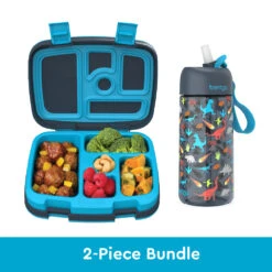 Bentgo Kids Prints Lunch Box & Water Bottle -Bentgo bentgo lunch box bottle bundle dinosaur 1