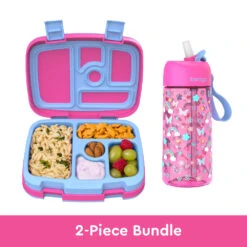 Bentgo Kids Prints Lunch Box & Water Bottle -Bentgo bentgo lunch box bottle bundle rainbow 1
