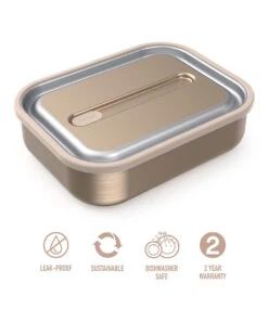 Gold Stainless Steel Leak-Proof Lunch Box -Bentgo zu102518702 alt 2 tm1641935421