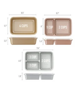 Rose Gold & Silver 80-Pc. Food Storage Container Set 8 Rose Gold & Silver 80-Pc. Food Storage Container Set -Bentgo zu103232104 alt 2 tm1645140921