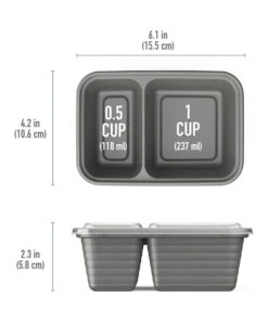 Rose Gold & Silver 80-Pc. Food Storage Container Set 9 Rose Gold & Silver 80-Pc. Food Storage Container Set -Bentgo zu103232104 alt 4 tm1645140921