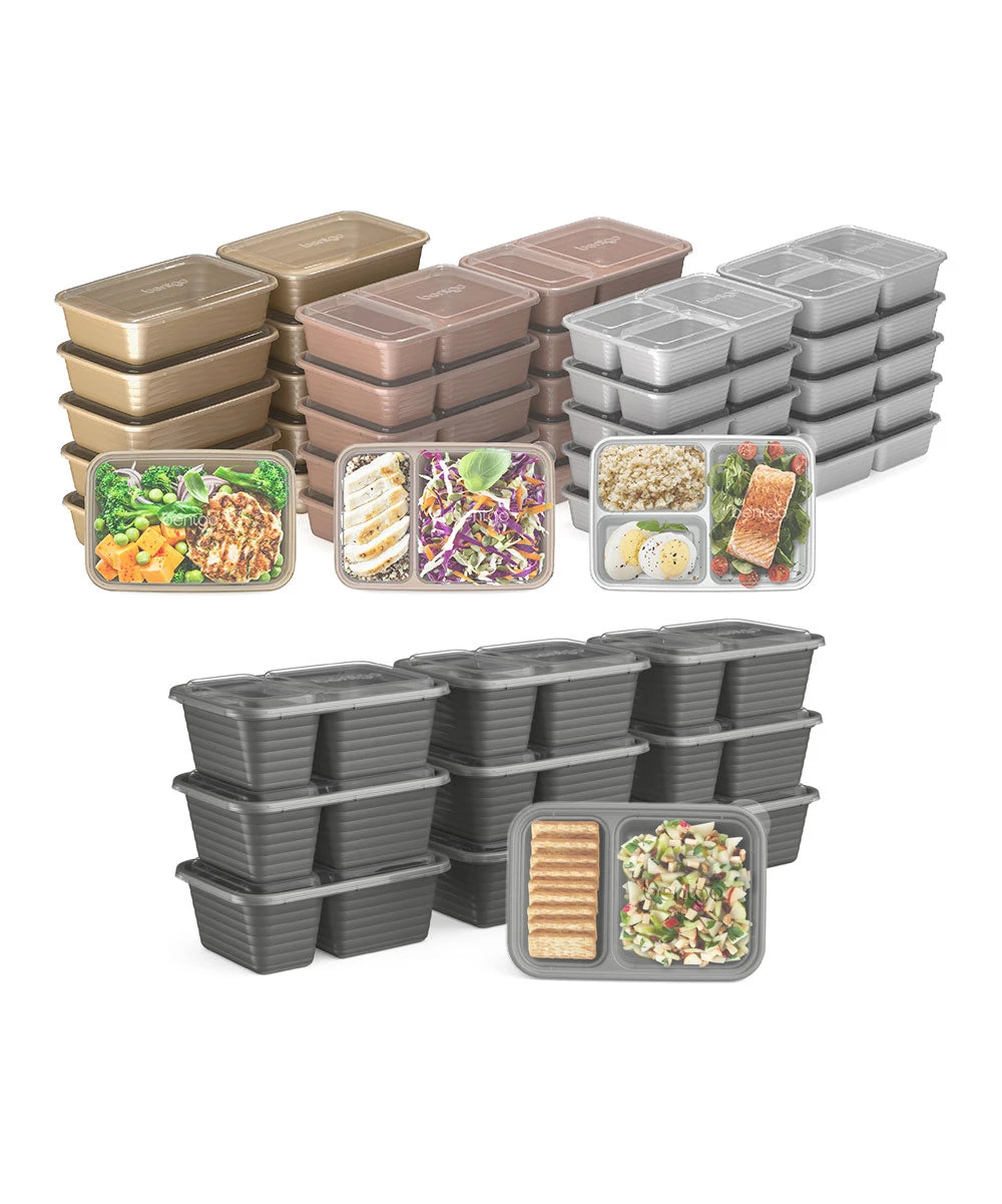 Rose Gold & Silver 80-Pc. Food Storage Container Set 3 Rose Gold & Silver 80-Pc. Food Storage Container Set