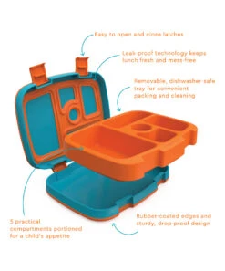 Orange & Blue Planes Five-Compartment Lunch Box -Bentgo zu105942216 alt 2 tm1653657405