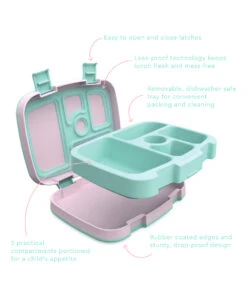 Pink & Green Leopard Five-Compartment Lunch Box -Bentgo zu105946977 alt 2 tm1653657405