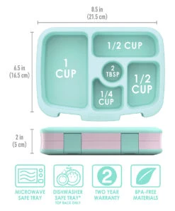 Pink & Green Leopard Five-Compartment Lunch Box -Bentgo zu105946977 alt 3 tm1662049663