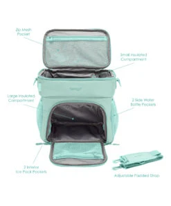 Coastal Aqua Prep Deluxe Multi-Meal Bag -Bentgo zu105953850 alt 2 tm1653657405