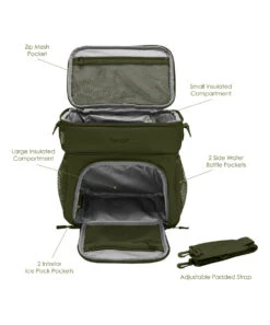 Olive Green Prep Deluxe Multi-Meal Bag -Bentgo zu105953932 alt 2 tm1653657405