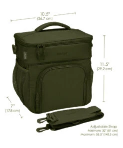 Olive Green Prep Deluxe Multi-Meal Bag -Bentgo zu105953932 alt 4 tm1653657405
