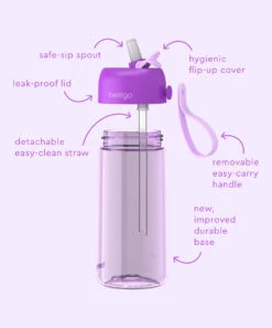 Purple Tritan Water Bottle -Bentgo zu115323069 alt 2 tm1689356319