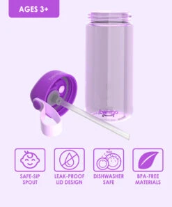 Purple Tritan Water Bottle -Bentgo zu115323069 alt 3 tm1689356319