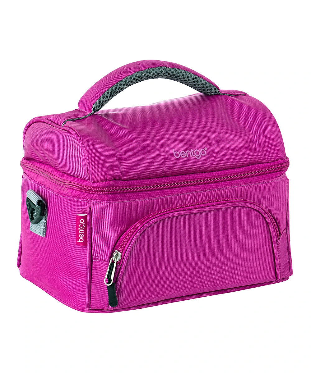 Purple Deluxe Bento Box Lunch Bag 3 Purple Deluxe Bento Box Lunch Bag