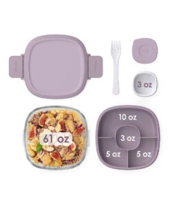 Lavender Glass Leak-Proof Salad Container -Bentgo zu95758366 alt 4 tm1622565520