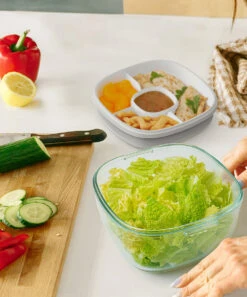 White Glass Leak-Proof Salad Container -Bentgo zu95758368 alt 2 tm1622564571